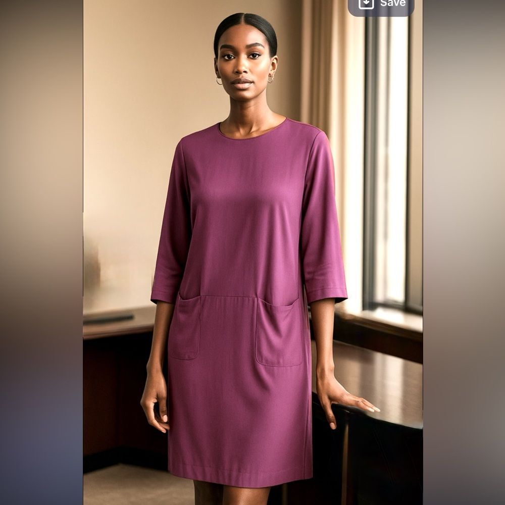 & Other Stories Shift Dress in Purple 6